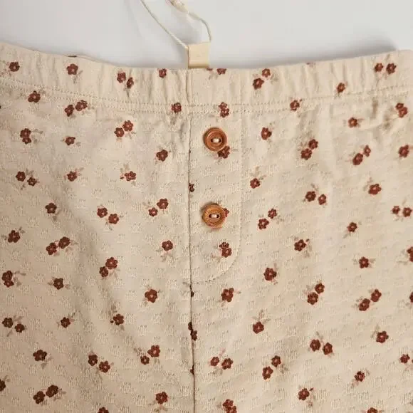 NWT Quincy Mae Petite Floral Pointelle Leggings Size 4-5Y - Picture 3 of 4